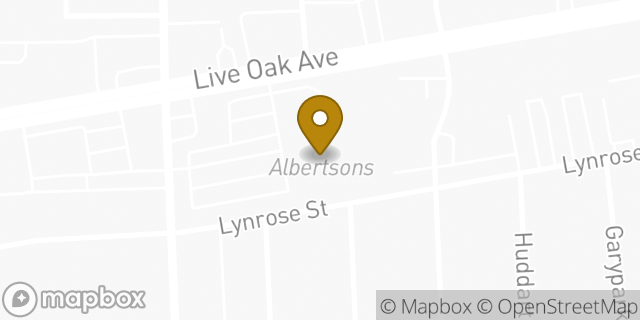 Map showing the location of Starbucks Coffee Company in Arcadia, CA 91006