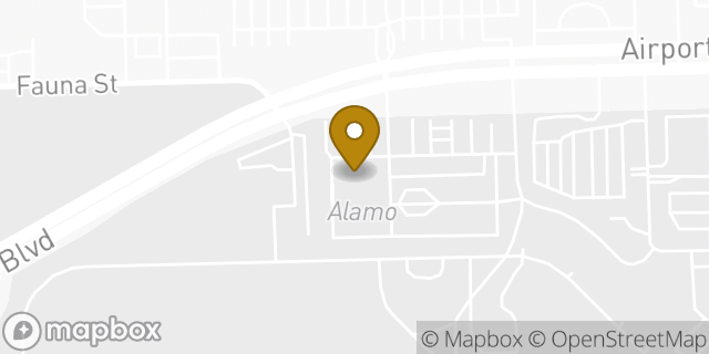 Map showing the location of Alamo Rent A Car in Houston, TX 77061