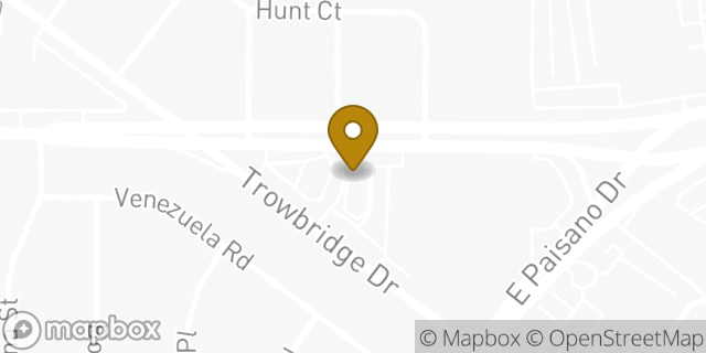 Map showing the location of McDonald's in El Paso, TX 79925