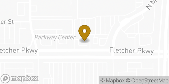 Map showing the location of Dunkin' in El Cajon, CA 92020