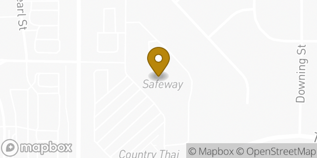 Map showing the location of Starbucks in Thornton, CO 80229