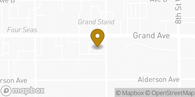 Map showing the location of Starbucks in Billings, MT 59102