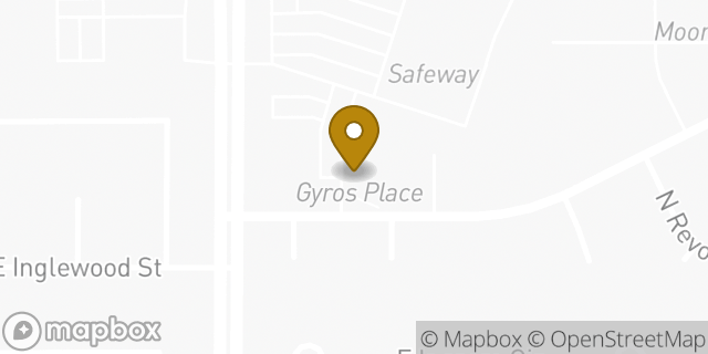 Map showing the location of Papa Johns Pizza in Mesa, AZ 85205