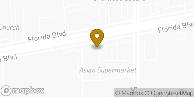 Map showing the location of Baskin-Robbins in Baton Rouge, LA 70815