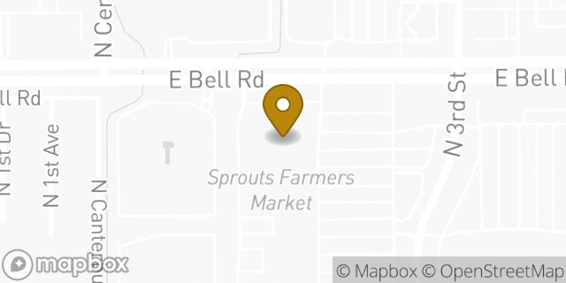 Map showing the location of FedEx ShipSite in Phoenix, AZ 85022