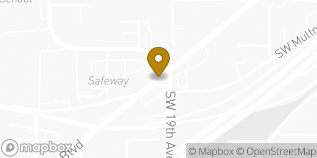 Map showing the location of ATM Safeway in Portland, OR 97219