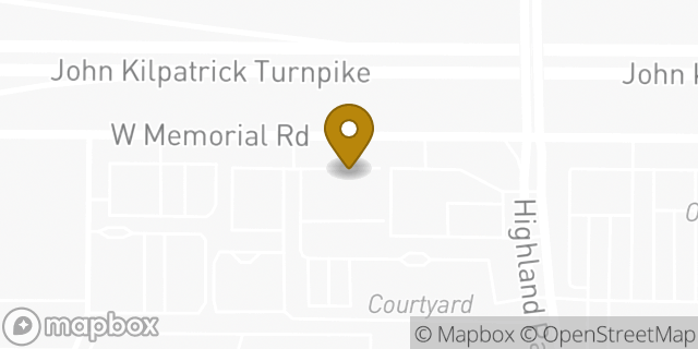 Map showing the location of OneMain Financial in Oklahoma City, OK 73134