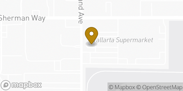 Map showing the location of Starbucks in Burbank, CA 91505