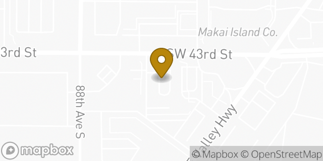 Map showing the location of Starbucks in Kent, WA 98032