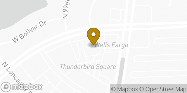 Map showing the location of ATM CVS in Sun City, AZ