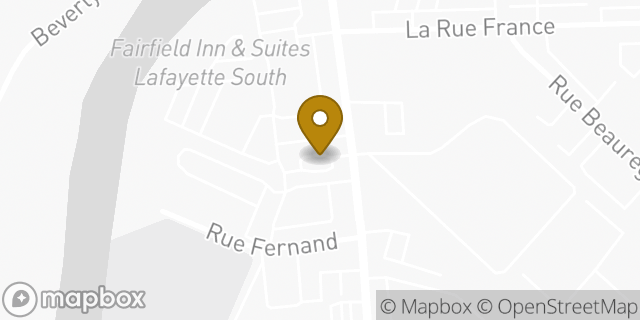 Map showing the location of Hertz in Lafayette, LA 70508