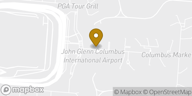 Map showing the location of Starbucks in Columbus, OH 43219
