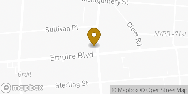 Map showing the location of Chase Bank in Brooklyn, NY 11225