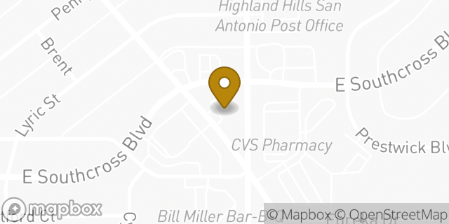 Map showing the location of Chase Bank in San Antonio, TX 78223
