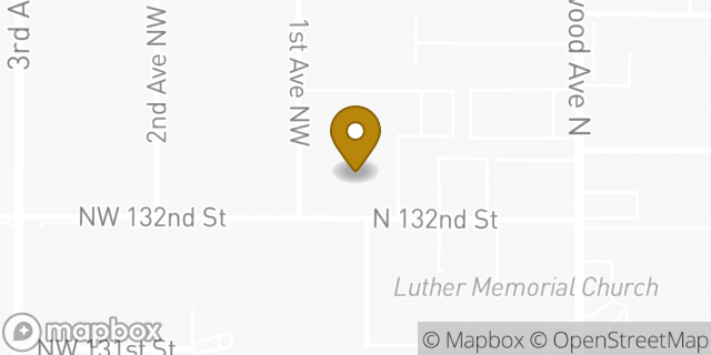 Map showing the location of The Church of Jesus Christ of Latter-day Saints in Seattle, WA 98133