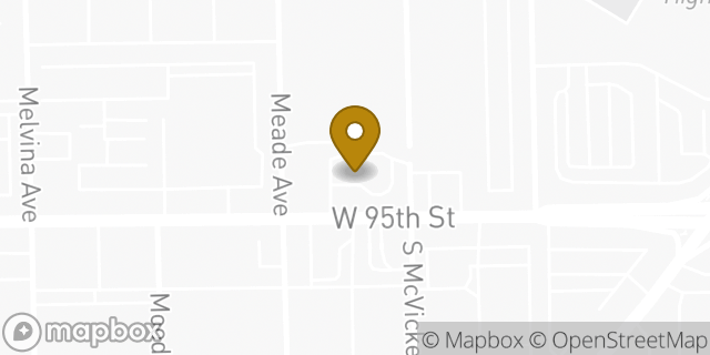 Map showing the location of McDonald's in Oak Lawn, IL 60453