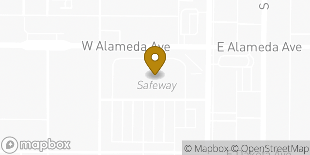 Map showing the location of Coinme in Denver, CO 80223