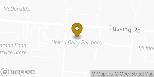 Map showing the location of ATM PNC AT UDF in Reynoldsburg, OH 43068