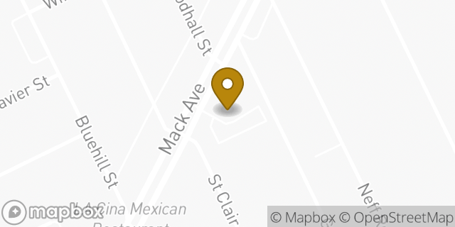 Map showing the location of Amazon Locker - Accursio in Grosse Pointe, MI 48230