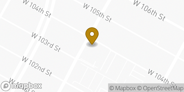 Map showing the location of Subway in New York, NY 10025