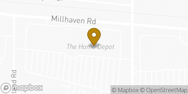 Map showing the location of The Home Depot in Monroe, LA 71203