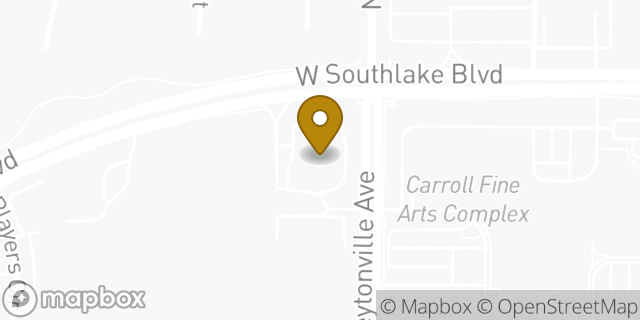 Map showing the location of Walgreens in Southlake, TX 76092
