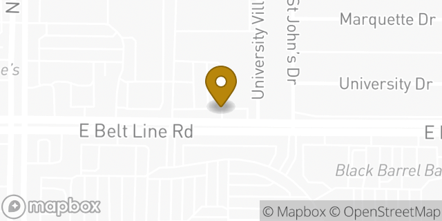 Map showing the location of Aldi in Richardson, TX 75081