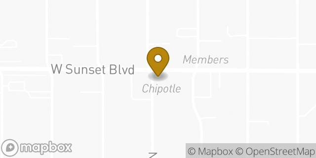 Map showing the location of Chipotle Mexican Grill in Los Angeles, CA 90046