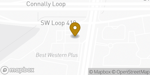 Map showing the location of Amazon Locker - Wolf in San Antonio, TX 78224