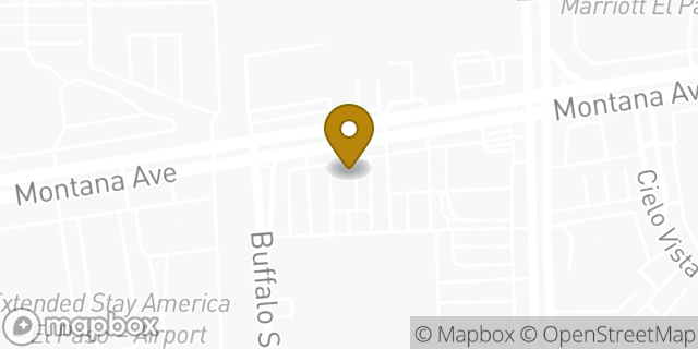 Map showing the location of Sonic Drive In in El Paso, TX 79925