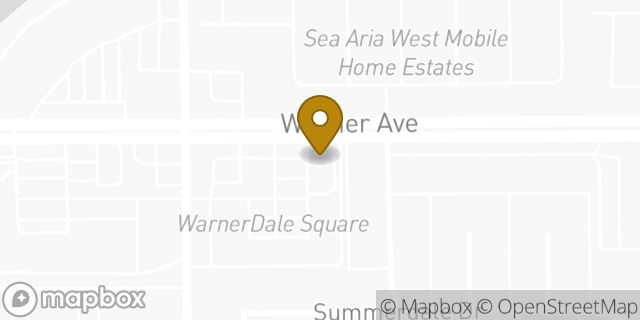 Map showing the location of Starbucks in Huntington Beach, CA 92647