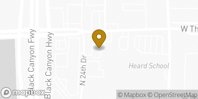 Map showing the location of McDonald's in Phoenix, AZ 85015