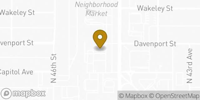 Map showing the location of Panera Bread in Omaha, NE 68131