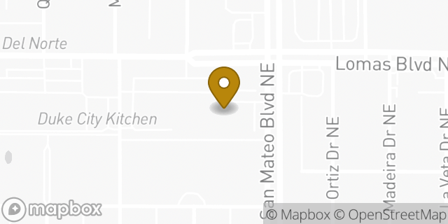 Map showing the location of The UPS Store in Albuquerque, NM 87108