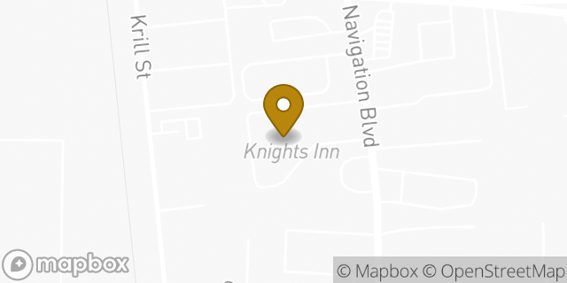 Map showing the location of Days Inn in Corpus Christi, TX 78408