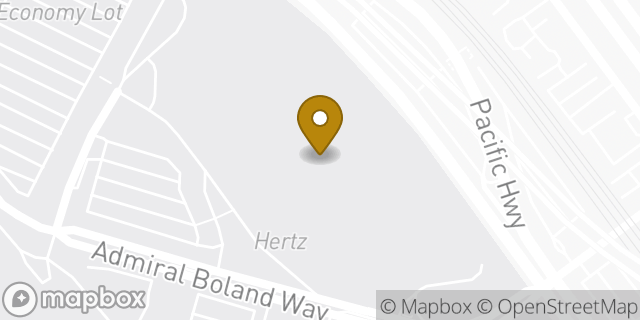 Map showing the location of Hertz in San Diego, CA 92101