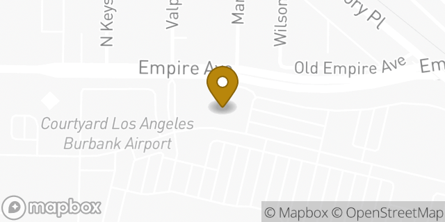 Map showing the location of REI in Burbank, CA 91504