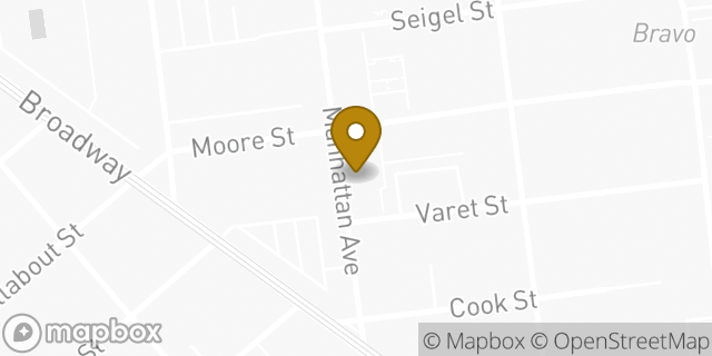 Map showing the location of Amazon Locker - Park in Brooklyn, NY 11206