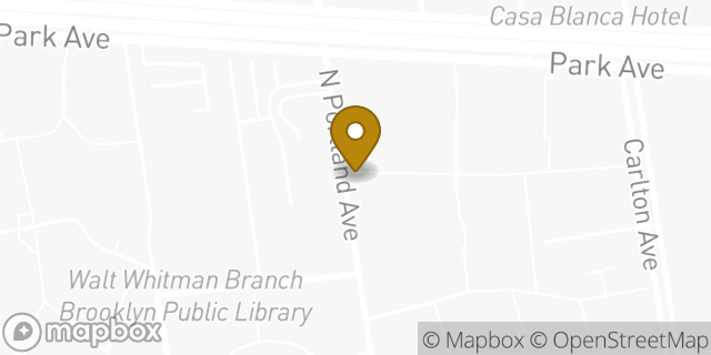 Map showing the location of Amazon Locker - Beisa in Brooklyn, NY 11205