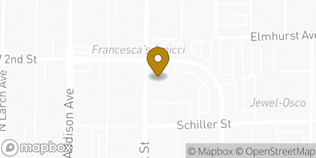 Map showing the location of Chase Bank in Elmhurst, IL 60126