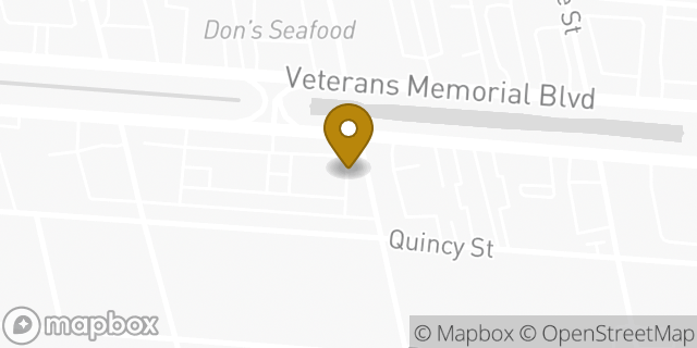 Map showing the location of Panera Bread in Metairie, LA 70006