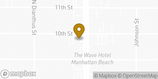 Map showing the location of Baskin-Robbins in Manhattan Beach, CA 90266