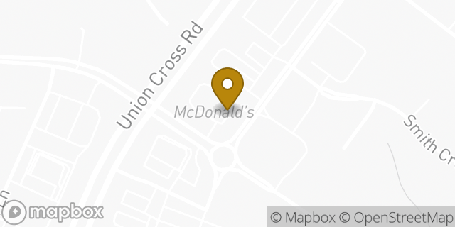 Map showing the location of McDonald's in Kernersville, NC 27284