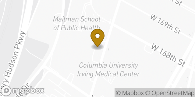 Map showing the location of Starbucks in New York, NY 10032
