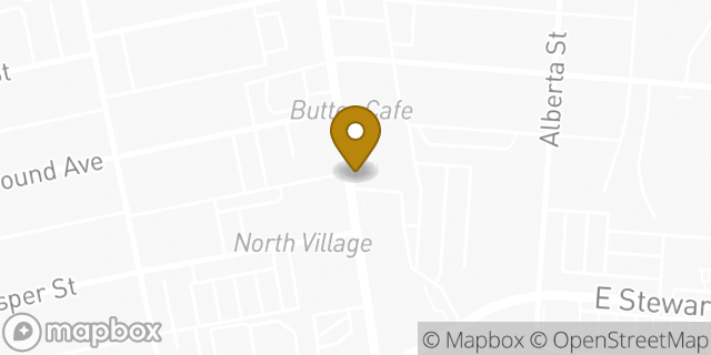 Map showing the location of Starbucks in Dayton, OH 45409