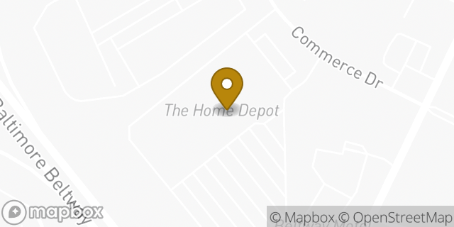 Map showing the location of The Home Depot in Halethorpe, MD 21227
