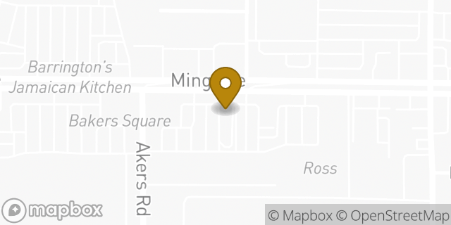 Map showing the location of Starbucks in Bakersfield, CA 93309