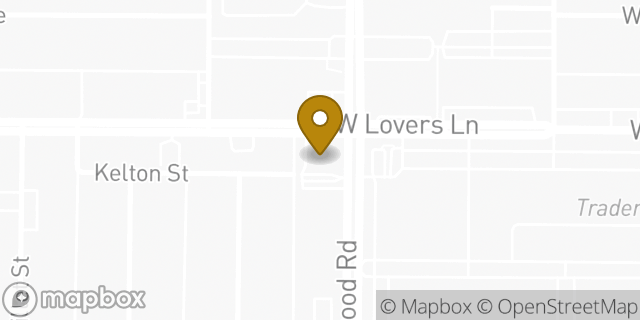 Map showing the location of Chase Bank in Dallas, TX 75209