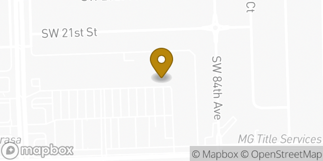 Map showing the location of The UPS Store in Miami, FL 33155