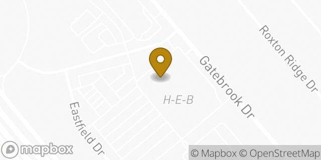 Map showing the location of ATM Heb in Webster, TX